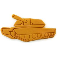 3D Gedruckt Tank Cookie Cutter von Things4Thinkers
