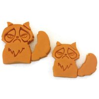 Mürrisch Flauschige Katze Cutter Fondant Ausstecher Set von Things4Thinkers