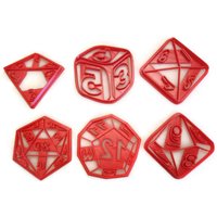 Rpg Rollenspiel Würfel Ausstecher Set D4 D6 D8 D10 D12 D20 von Things4Thinkers