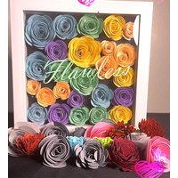 3D Rollpapier Blumen Schattendose von ThingzGirlzLike920