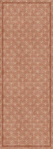 Think Rugs Catherine Lansfield Deco Peacock Waschbarer Teppich, Terrakotta von Think Rugs