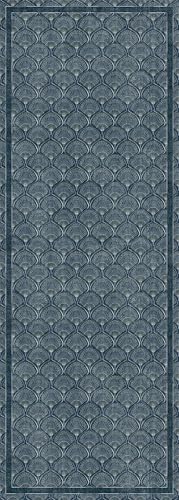 Think Rugs Catherine Lansfield Deco Peacock Waschbarer Teppich, Blau von Think Rugs