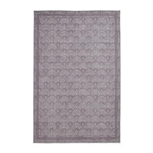 Think Rugs Catherine Lansfield Deco Peacock Waschbarer Teppich von Think Rugs