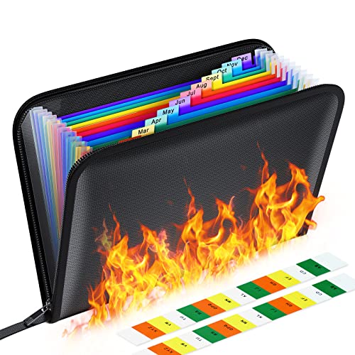 ThinkTex Feuerfeste Dokumententasche, 13 Fächern A4 Wasserfest Dokumententasche, Tresor Feuerfest Wasserdicht Geldscheine Aufbewahrung Aktentasche Für Dokumente/Geld/Passport/Bankdatei Und Bargeld ThinkTex Feuerfeste Dokumententasche, 13 Fächern A4 Wasserfest Dokumententasche, Tresor Feuerfest Wasserdicht Geldscheine Aufbewahrung Aktentasche Für Dokumente/Geld/Passport/Bankdatei Und Bargeld von ThinkTex