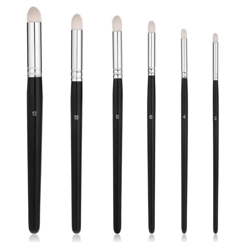 Thinp 6Stk Dry Brush Pinsel Set,Professionelle Modellbau Pinsel,Modellbau Drybrush Detailpinsel,Trockenpinsel,Miniatur Pinsels mit Feinen Details,Ziegenhaar Pinsels,für Modellspielzeug Miniaturmalerei von Thinp