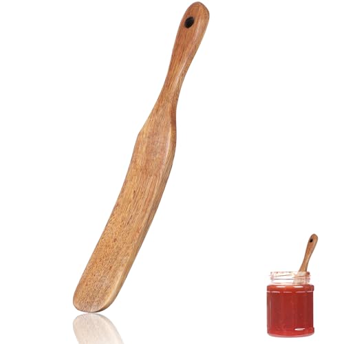 Thinp Sauerteigspatel Holzspurtle mit Aufhängeloch Sauerteig-Starterspatel Sauerteig-Rührstab Skinny Holzspurtle für Sauerteig-Starter Holzbrotspatel zum Kochen Verteilen Backen von Thinp