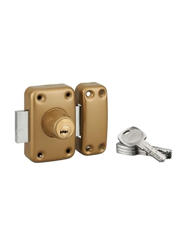 THIRARD 00027620 – Türriegel für Eingangsverglasung Transit 2 mit Doppelzylinder 50 mm – Gehäuse und Schließblech aus gepresstem Stahl – Schlossart: Doppelzylinder 50 mm – Schlösser – Transit 2 von Thirard