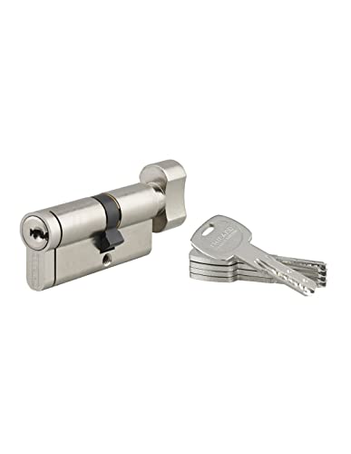 THIRARD - Transit 2 Schließzylinder mit Knauf, 30Bx40 mm, Nickel, Anti-Ziehen, Anti-Bohren, Anti-Picking, 4 Schlüssel von Thirard