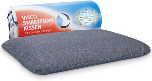 Bauchschläferkissen 40x60 MIZAR Quickdry, Flaches Kopfkissen für Bauchschläfer - 7 cm, Zertifizierte Ergonomie Dank orthopädischem Memory-Foam, Thermoregulierender & schnelltrocknender Klima-Bezug von Third of Life