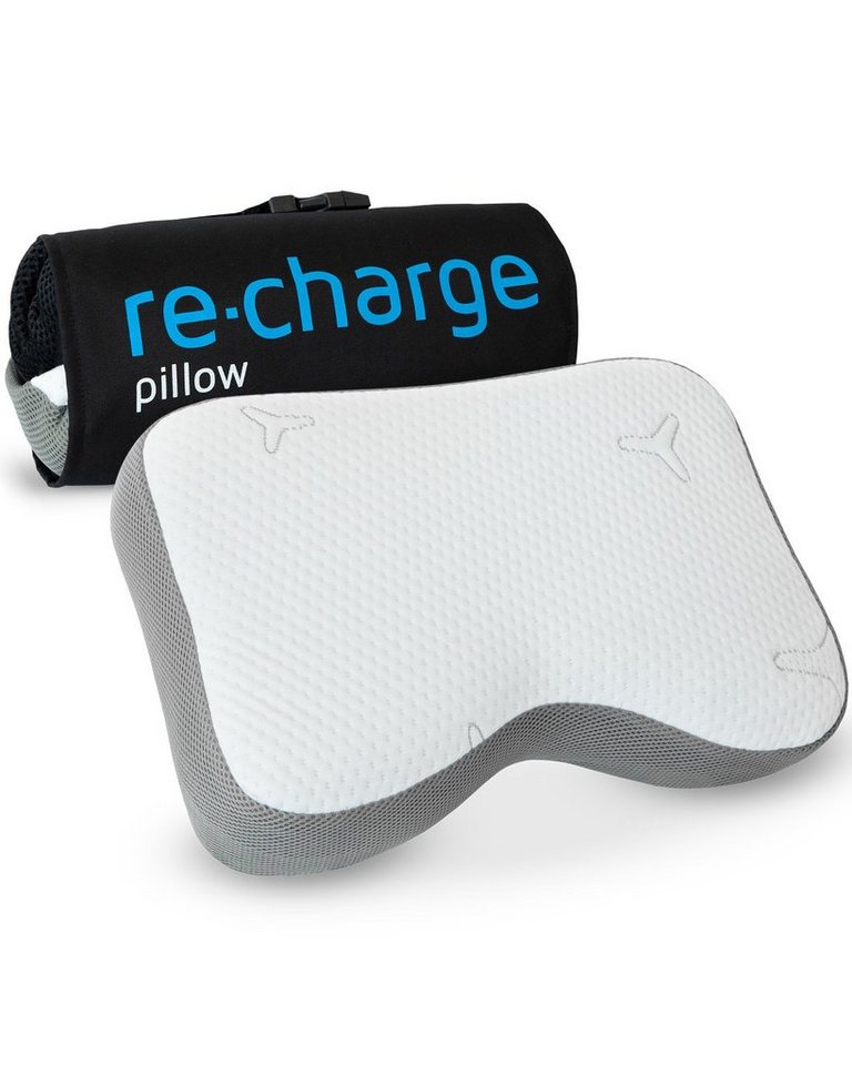 Third of Life Kopfkissen Nackenstützkisssen ReCharge Intense, Bezug: Intense Bezug, Bambus-Aktivkohle Memory-Foam, Intense-Technologie für tieferen Schlaf von Third of Life