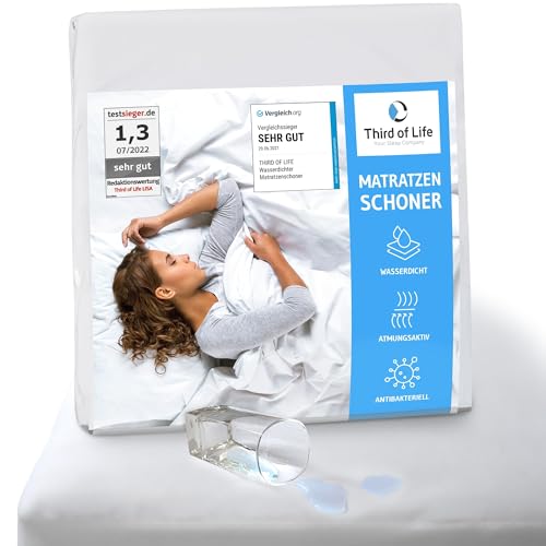 Matratzenschutz für Babybetten 70x140, wasserdichte Betteinlage für Kinderzimmer, Atmungsaktiver Schoner & Nässe-Schutz, Matratzen-Auflage 70 x 140, Hygienische Bettausstattung für Kinder/Babys von Third of Life