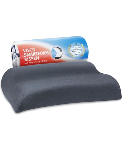 Nackenstützkissen / Nackenkissen MATAR Quickdry | Orthopädisches HWS Kopfkissen mit schnelltrocknendem Klimabezug | Viscoelastischer Memory-Foam | Ideales Seitenschläferkissen & Rückenschläfer-Kissen von Third of Life