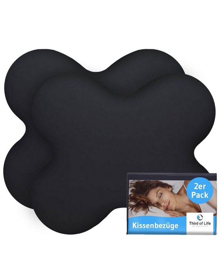 Third of Life Seitenschläferkissenbezug ACAMAR Baumwoll-Kissenbezug Doppelpack Third of Life Seitenschläferkissenbezug ACAMAR Baumwoll-Kissenbezug Doppelpack von Third of Life
