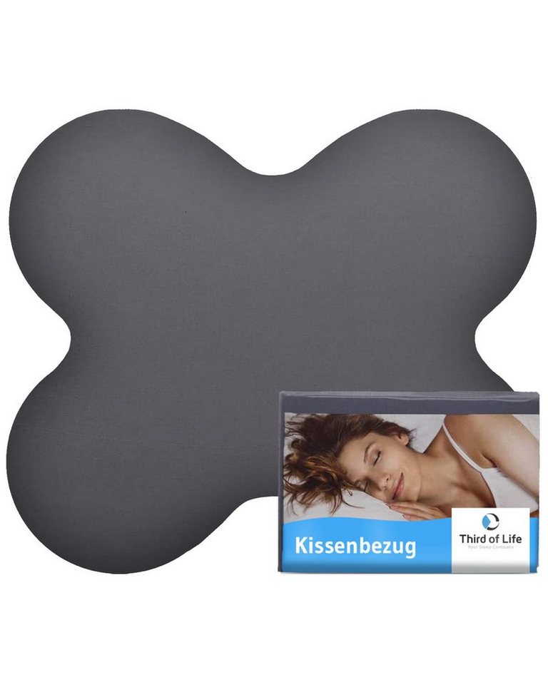 Third of Life Seitenschläferkissenbezug ACAMAR Baumwoll-Kissenbezug Einzelpack von Third of Life