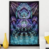 Dima Yastronaut Blauer Lotus Wandteppich Von Drittes Auge Wandteppiche Dima Yastronaut Blauer Lotus Wandteppich Von Drittes Auge Wandteppiche von ThirdEyeTapestries
