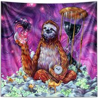 Swartz Brothers Art Time Master Poop Sloth Wandbehang Von Drittes Auge Wandteppiche Swartz Brothers Art Time Master Poop Sloth Wandbehang Von Drittes Auge Wandteppiche von ThirdEyeTapestries