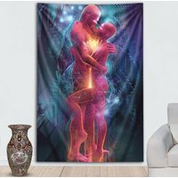 Totemical in Reflection Wandteppich Von Drittes Auge Wandteppiche Totemical in Reflection Wandteppich Von Drittes Auge Wandteppiche von ThirdEyeTapestries