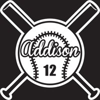 Benutzerdefinierte Baseball Aufkleber, Personalisierte Baseball-Namen Und Nummer Auto Mom von ThirteenStudios