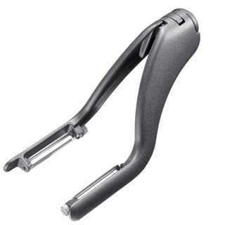 Thiru Doppelschäler Spargelschäler – Spezialschäler mit 2-Klingen-System – Extra-Griffig - Made in Germany – Ideal für Spargel, Möhren & Langgemüse (2in1 - Edelstahl + Ersatzklingen + Sparschäler) von Thiru