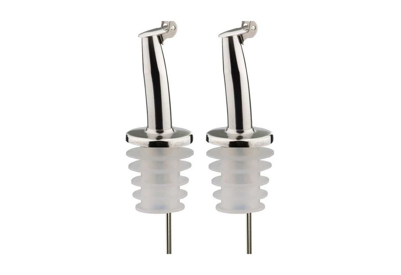 Thiru Flaschenausgießer 2er Set mit Metallkläppchen für 0,7 - 1 l Flaschen, 1-St. von Thiru