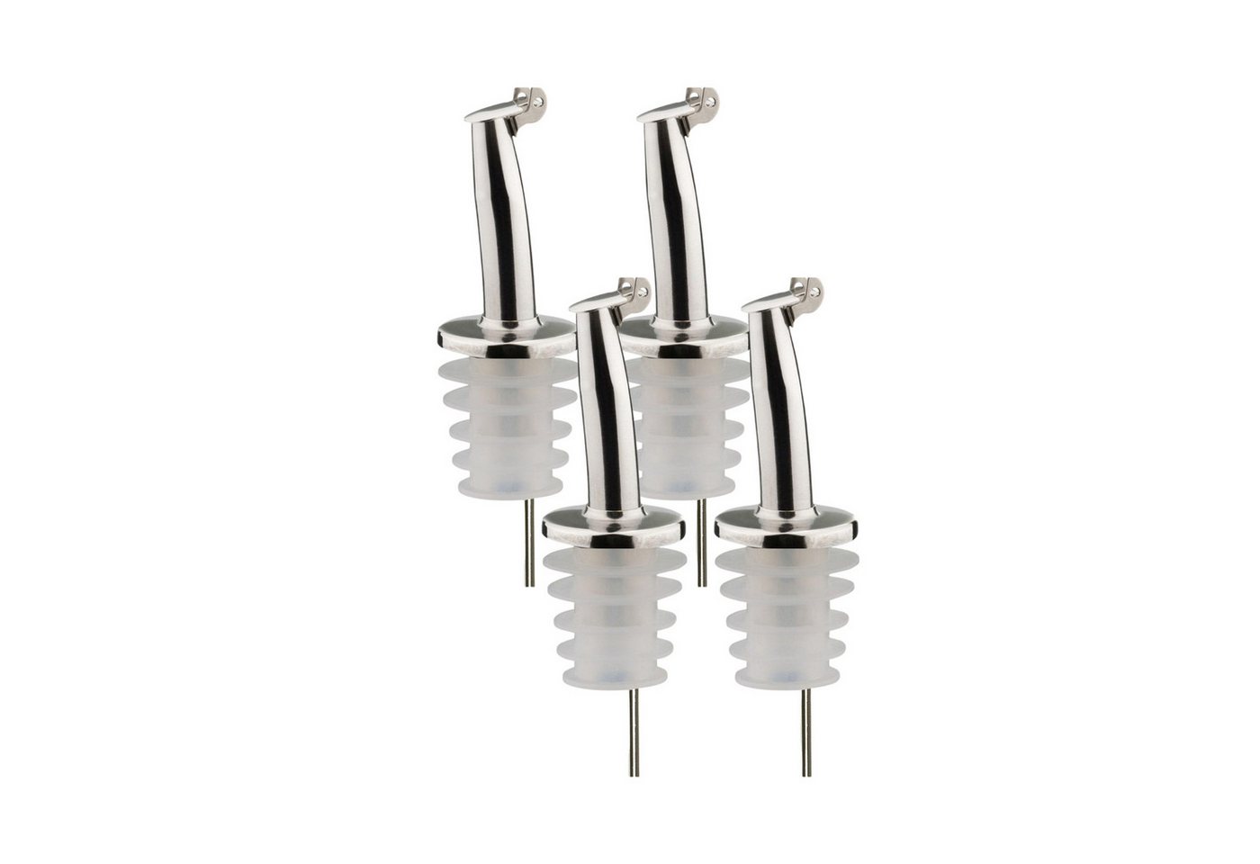 Thiru Flaschenausgießer 2er Set mit Metallkläppchen für 0,7 - 1 l Flaschen, 4-St. Thiru Flaschenausgießer 2er Set mit Metallkläppchen für 0,7 - 1 l Flaschen, 4-St. von Thiru