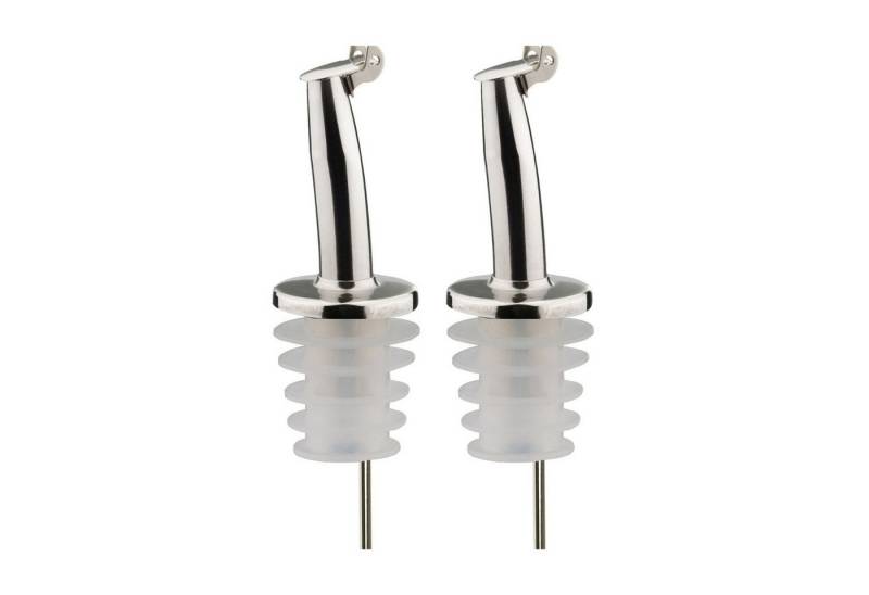 Thiru Flaschenausgießer 2er Set mit Metallkläppchen für 0,7 - 1 l Flaschen von Thiru
