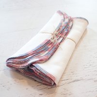 Rot Weiß Blau Papierlose Handtücher Vogelaugen-Baumwollstoff-Servietten Rot Weiß Blau Papierlose Handtücher Vogelaugen-Baumwollstoff-Servietten von ThisJoyfulHomeetc