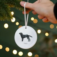 Mein Hund Andenken Keramik Weihnachtsbaum Dekoration von Thisisnessie