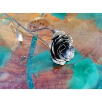Metall Für Immer Rose, Schmiedearbeit, Valentinstag Geschenk, Jahrestag Vatertag, Muttertag Metall Für Immer Rose, Schmiedearbeit, Valentinstag Geschenk, Jahrestag Vatertag, Muttertag von ThistleForge