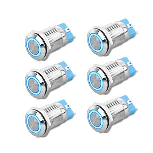 Thlevel 6 Stücke DC 12V bis 24V Metall Latching Druckschalter 4 Pin Auto RV LKW Boot SPDT Schalter Wasserdicht Selbstsichernde Runde Marine Schalter 12mm Thlevel 6 Stücke DC 12V bis 24V Metall Latching Druckschalter 4 Pin Auto RV LKW Boot SPDT Schalter Wasserdicht Selbstsichernde Runde Marine Schalter 12mm von Thlevel