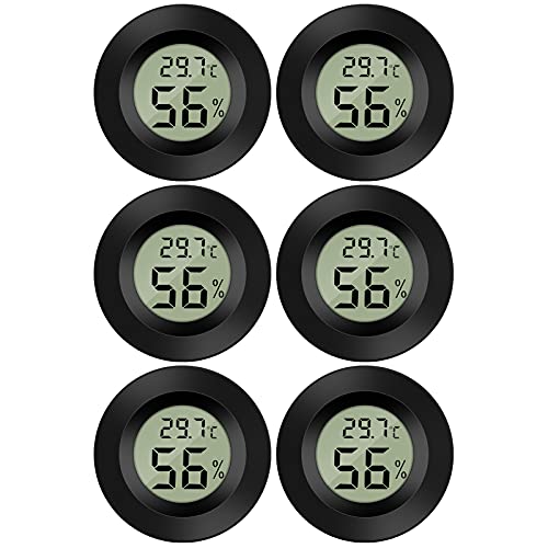 Thlevel 6x Mini LCD Digital Thermometer Temperatur Luftfeuchtigkeit Tester Hygrometer für Kühlschrank Innen-50°C~ 70°C (6 PCS B) von Thlevel