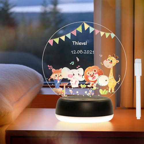 Thlevel Personalisiertes Nachtlicht Nachtlampe Lampe mit Acrylplatte für für Kinder Kinder Schlafzimmer Kinderzimmer Wohnzimmer von Thlevel