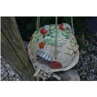 Vogelhaus Mit 2 Großen Mariechen, Keramik, Ton, Handgemacht von ThoLiKo