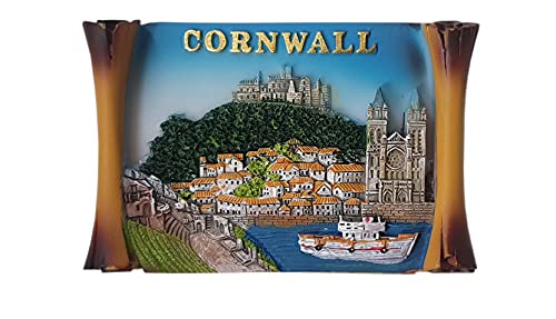 Cornwall Scroll-Magnet – British England UK Cornish Souvenir für Fans von Truro Portreath Newquay Looe Tintagel von Thomas Benacci