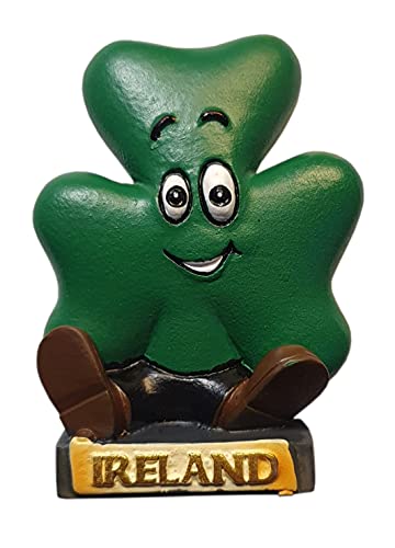 Irland Smiling Green Shamrock Kühlschrankmagnet – für Fans von Dublin, Riverdance, Blarney Stone and Castle, Kilkenny, Galway / Emerald Isle Souvenir von Thomas Benacci