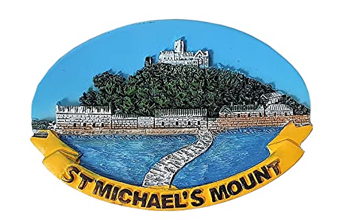 Kühlschrankmagnet St. Michael's Mount – Cornwall Tidal Island – Schloss und Garten – England UK British Souvenir von Thomas Benacci