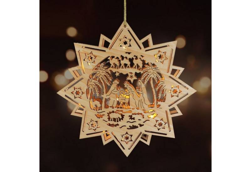 Thomas Philipps Dekostern Weihnachtsstern Stern aus Holz 30cm 10 LED's Thomas Philipps Dekostern Weihnachtsstern Stern aus Holz 30cm 10 LED's von Thomas Philipps