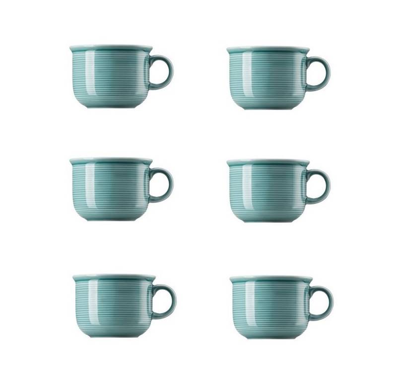 Thomas Porzellan Becher Thomas Trend Colour Ice Blue Kaffeeobertasse Zylindrisch 0,18 l 6er, Porzellan von Thomas Porzellan