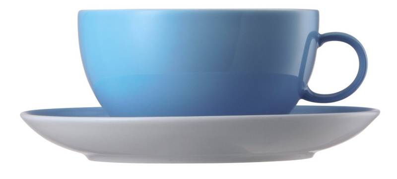 Thomas Porzellan Tasse Sunny Day Waterblue Cappuccinotasse 2tlg., Porzellan Thomas Porzellan Tasse Sunny Day Waterblue Cappuccinotasse 2tlg., Porzellan von Thomas Porzellan