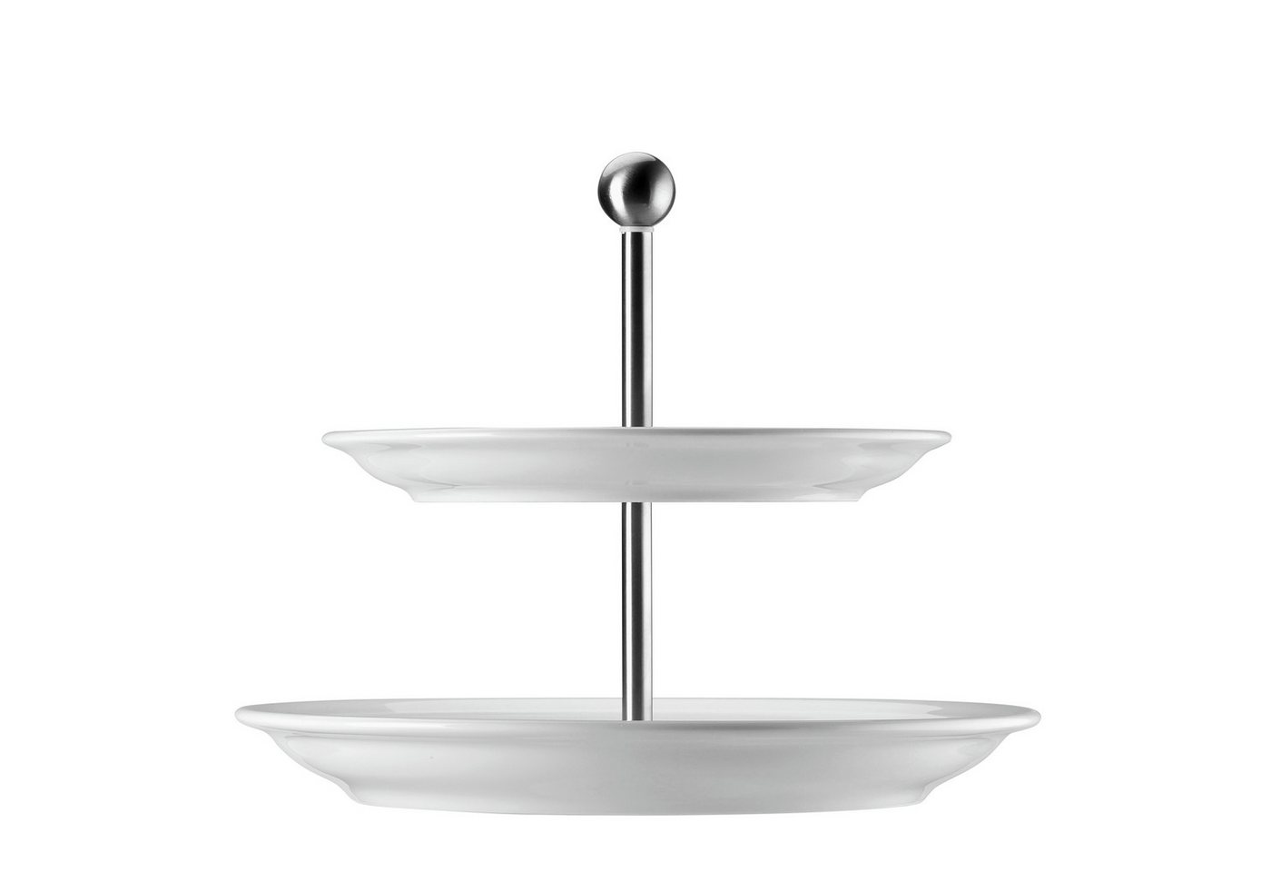 Thomas Porzellan Etagere Thomas Trend Weiss Etagere 2-tlg. / mit flachen Tellern, Porzellan Thomas Porzellan Etagere Thomas Trend Weiss Etagere 2-tlg. / mit flachen Tellern, Porzellan von Thomas Porzellan