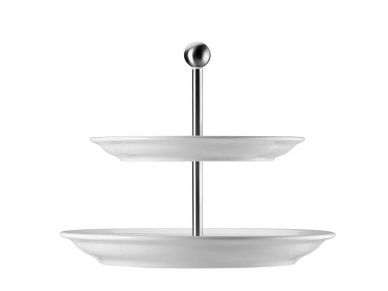 Thomas Porzellan Etagere Trend weiss Etagere 2tlg. flache Teller, Materialmix, (Etageren), Etageren von Thomas Porzellan
