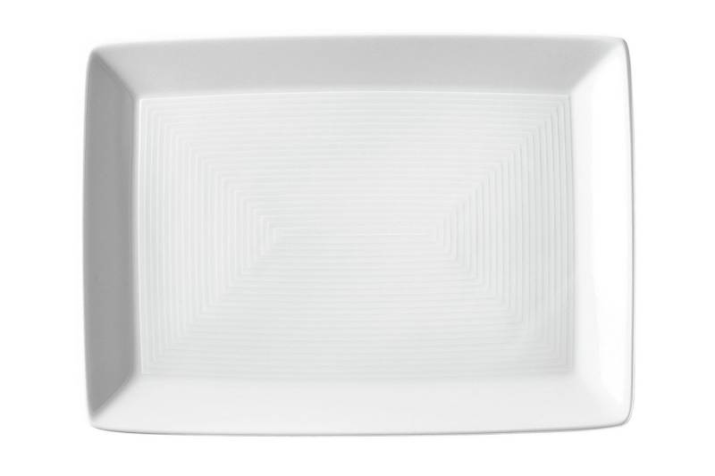 Thomas Porzellan Servierplatte Thomas Trend Weiss Platte eckig 18 cm, Porzellan von Thomas Porzellan