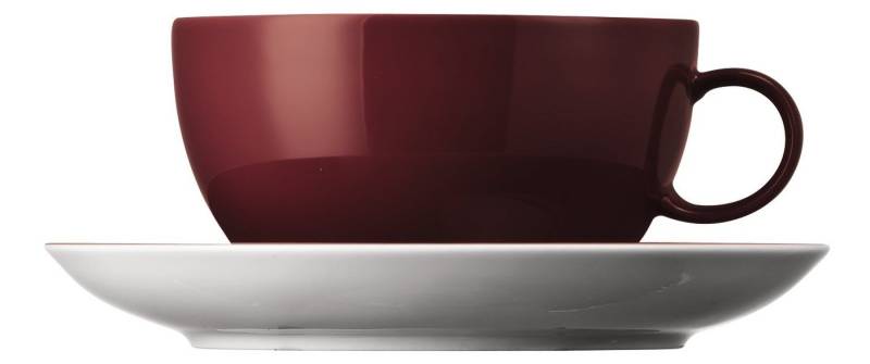 Thomas Porzellan Tasse Sunny Day Fuchsia Cappuccinotasse 2tlg., Porzellan von Thomas Porzellan