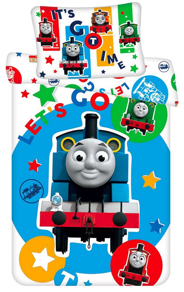 Kinderbettwäsche Thomas & Friends, Thomas die Lokomotive Let´s Go, Thomas & Friends, Renforcé, 2 teilig von Thomas & Friends