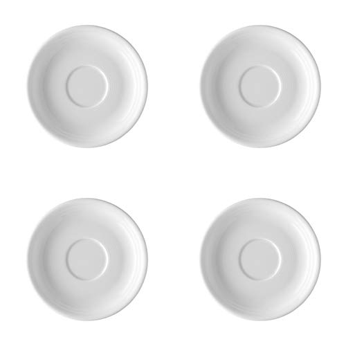 Thomas 4 x Kaffee-/Tee-Untertasse 14 cm - Trend Weiß 11400-800001-14741 - von Thomas