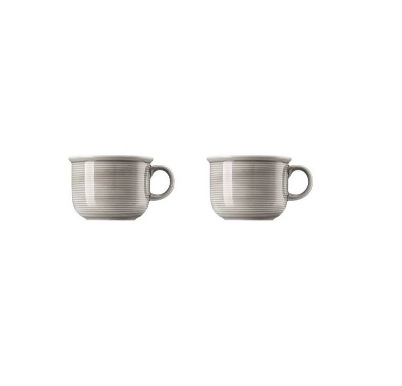 Thomas Porzellan Becher Thomas Trend Colour Moon Grey Kaffeeobertasse Zylindrisch 0,18 l 2er, Porzellan Thomas Porzellan Becher Thomas Trend Colour Moon Grey Kaffeeobertasse Zylindrisch 0,18 l 2er, Porzellan von Thomas Porzellan