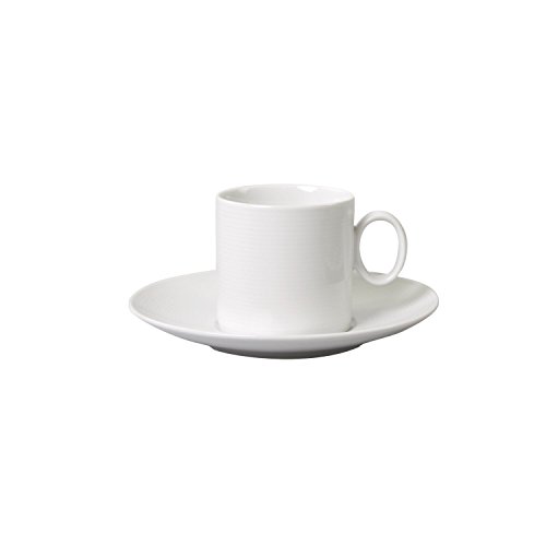Thomas Loft Kaffeetasse mit Untertasse, Porzellan, Weiß, Spülmaschinenfest, 210 ml, 2-tlg., 14740 von Thomas