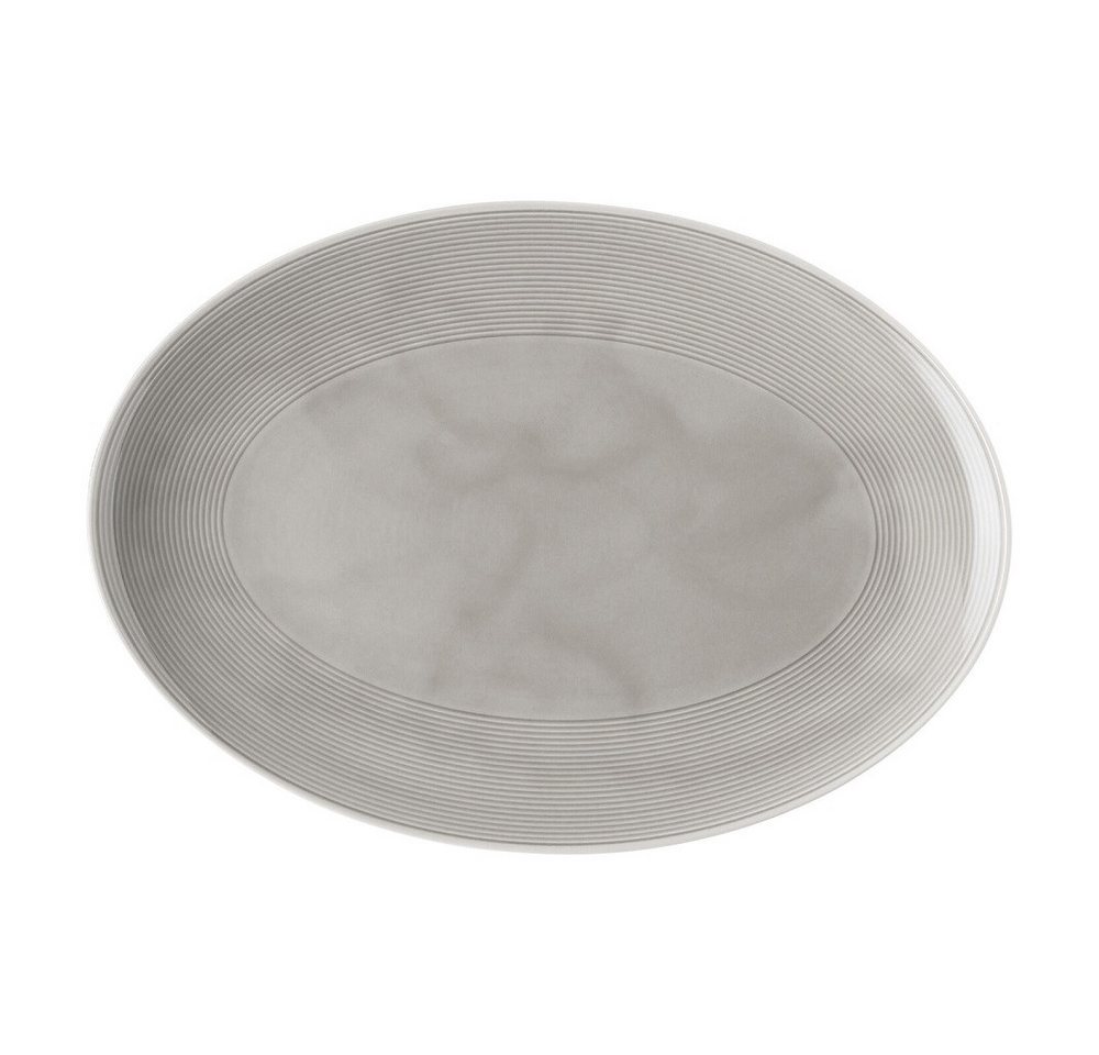 Thomas Porzellan Servierplatte Thomas Loft Moon Grey Servierplatte oval 33,8x24 cm, Porzellan, (1 Servierplatte) von Thomas Porzellan