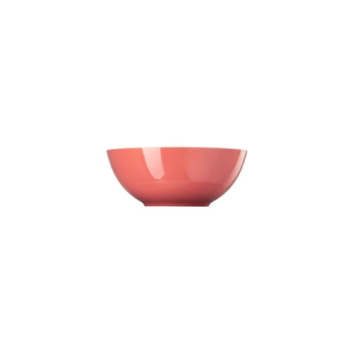 Thomas Sunny Day Soft Red Müslischale 15 cm - Porzellan Schale für Frühstück, Müsli Bowl, Rund, Tiefe Schüssel, Geschirr für Spülmaschine und Mikrowelle, Höhe 5,9 cm, 0,58 l Fassungsvermögen, rot von Thomas