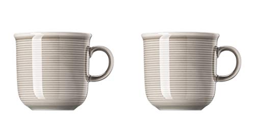 Thomas Trend Colours / Farben - Becher mit Henkel - 2er-Set - Henkelbecher Mugge Humpen Haferl Tasse Kaffeebecher (Moon Grey (Mond-Grau), 2 Stück) von Thomas